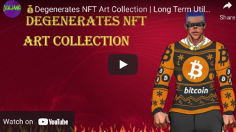 Cryptocurrency Degenerates NFT Art Collection Launching Soon! - Watch the Video