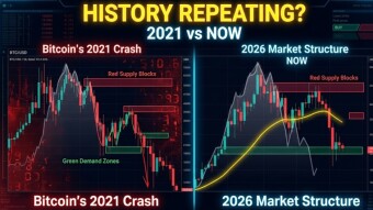 📉 2021 Bitcoin Crash vs 2026 Market Setup — Are We Rhyming With History Again?