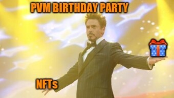 You are invited to PVM Birthday Party: Music, NFTs and CAKE!