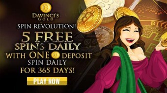 Davinci’s Gold Casino 5 Free Spins Daily