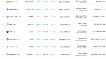 Daily top ten coins analysis