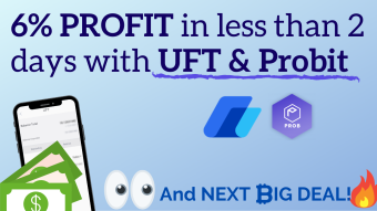 🌾💲 Reaping UFT earnings and next BIG EXCLUSIVE on Probit!!  🔥👀
