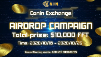 Conin Airdrop - Fast transcation Speed Exchange.