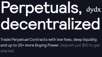 Trading on dydx perpetual crypto exchange