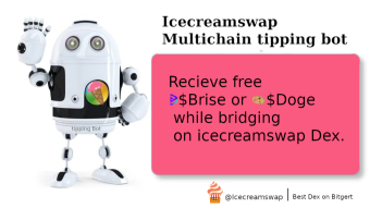 ICECREAMSWAP BUILDS THE FIRST EVER MULTICHAIN TIPPING BOT FOR PAYMENT OF GAS FEES.