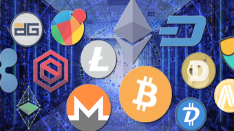 How did the top ten cryptocurrencies perform in 2019?
