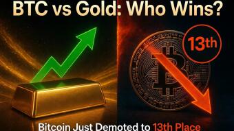 Bitcoin Just Got Demoted to 13th Place. Is the "Digital Gold" Story Finally Breaking Down?