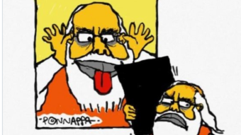 The Indian Government hates cartoons shared on twitter that highlight the reality