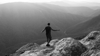 On Top of Hawk's Bill in the Blue Ridge Mountains