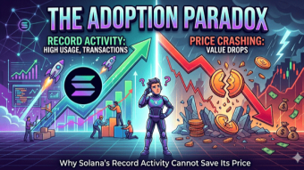 The Adoption Paradox: Why Solana's Record Activity Cannot Save Its Price