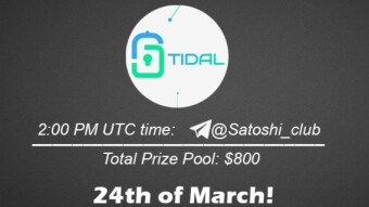 Join the AMA of Satoshi Club x Tidal. Rewards: 800 USDT, March 24th.