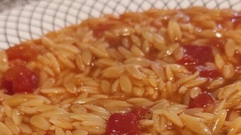Foodbook #605 orzo with tomato and basil