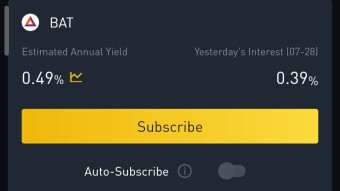 Increase your BAT with Binance savings: Full guide.