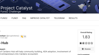 Cardano Hub - Proposal in Project Catalyst