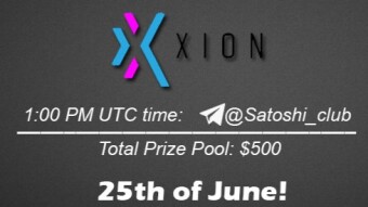 Join the AMA of Satoshi Club x Xion. Rewards: 500 USDT, June 25th.