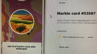 My first marble card part 2