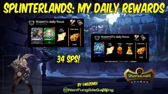 Splinterlands: My daily silver rewards with 2 accounts