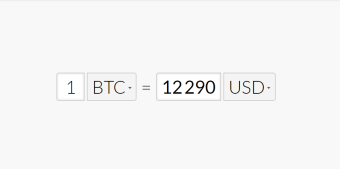 Bitcoin  price rose to 12300 USD
