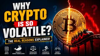 💥 Why Crypto Is So Volatile: The Real Reasons Behind the Wild Price Swings