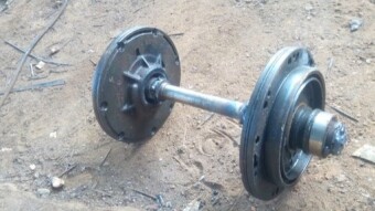 DIY Dumbbell using "condemned" metals and determination.