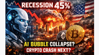 AI Bubble at 45% Recession Risk? Why a Hidden $662B Time Bomb Could Hit Crypto First