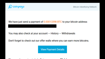 Payment received from CoinPayU + 0.00013398 BTC | total paid 0.00218338 BTC