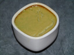 Crème aux oeufs et thé matcha