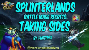 Splinterlands - Battle Mage Secrets: Taking Sides! (beating 2 OP cards)