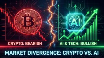 Bitcoin Is Forming a Lower High While Stocks Rally and AI Tokens Run. Here's the Divergence Nobody Wants to Talk About.