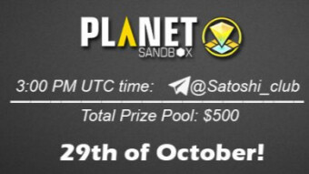 PlanetSandbox x Satoshi Club AMA Recap from 29th of October