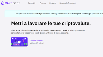 Cake DeFi: Finalmente mi sono deciso (bonus ref $50)