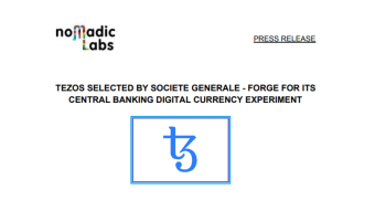 Official: Tezos is part of one of the eight selected parties for further development of the CBDC experiment for Banque de France