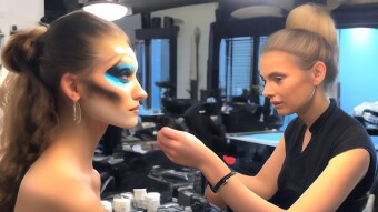 What does a make-up artist do on set?