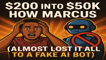 🤯 How Marcus Turned $200 into $50K (Then Almost Lost It All to a Fake AI Bot)