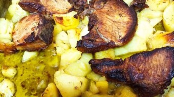 Foodbook #890 lemon roasted pork chops