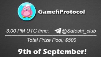 Join the AMA of Satoshi Club x GameFi. Rewards: 500 USDT, September 9th.