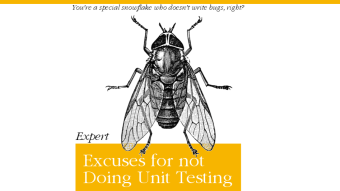 Expert Excuses for Not Doing Unit Tests or Writing Comments