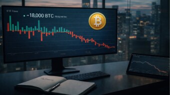 Bitcoin ETF Outflows: What Cumulative –18K BTC Reveals About Market Regime Risk
