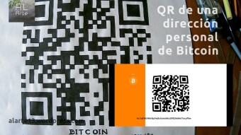 QR de una dirección personal de Bitcoin