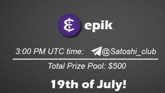 Join the AMA of Satoshi Club x Epik. Rewards: 500 USDT, July 19th.