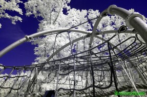 Infrared Photography - Play structure at Chattahoochee Bend State Park