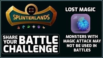Splinterlands | Lost Magic Battle Challenge