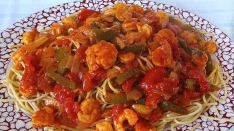 Foodbook #923 Shrimp linguine pasta