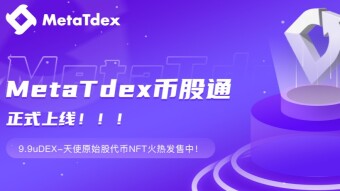 MetaTdex币股通正式上线，9.9u DEX天使NFT火热预售中