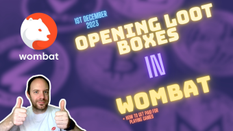 Get Paid Crypto to Play Games | Opening Loot Boxes | Wombat | 1st December 2023
