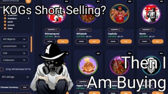 KOGs short selling I'm buying why you should to, contains airdrop 6 NFTs for the first lucky reader to click the link
