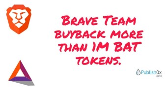 Brave Team buyback more than 1M BAT tokens.