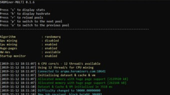 CPU MINING IN LINUX-SRBMINER