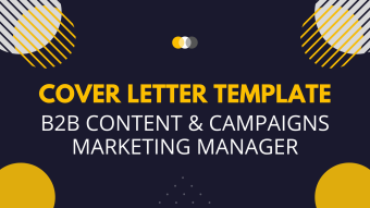 Cover Letter: B2B Content & Campaigns Marketing Manager