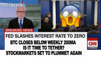 FED SLASHES RATES TO 0 - BTC FALLS BELOW 200 WEEK MA - ETH COULD FALL TO $65 - IS IT TIME TO TETHER?
